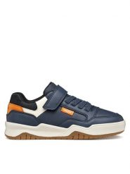 Geox Sneakersy J Perth Boy J367RE-0MEMS C4002 S Granatowy. Niebieskie buty sportowe chłopięce Geox, ze skóry, bez zapięcia. Za 249.99 zł.