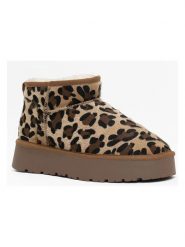 NICEBAY Skórzane botki "Mina" w kolorze beżowo-brązowym rozmiar: 38. Brązowe botki damskie NICEBAY, ze skóry, bez obcasa, na platformie, bez zapięcia. Za 213.18 zł.