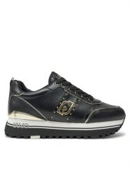 Liu Jo Sneakersy Maxi Wonder 71 BF4003 P0102 Czarny. Czarne obuwie sportowe damskie Liu Jo, ze skóry, bez zapięcia. Za 459.99 zł.