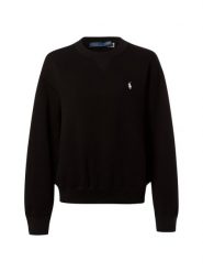 Polo Ralph Lauren Bluza damska Kobiety Materiał dresowy czarny jednolity, L. Czarne bluzy damskie Polo Ralph Lauren, l, bez wzorów, z dresówki, bez kaptura. Za 769.95 zł.