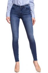 WRANGLER SKINNY SOFT CLOUD W28KRT21R 112128330. Niebieskie rurki damskie Wrangler, bez wzorów, z jeansu. W wyprzedaży za 89.99 zł.