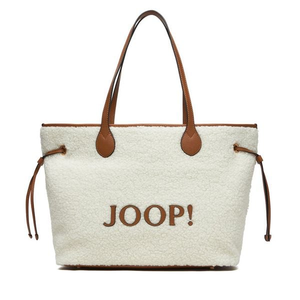 Torebka JOOP!. Białe shopper bag Joop!, bez wzorów, bez dodatków. Za 519.99 zł.