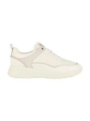 Geox Sneakersy "Alleniee" w kolorze srebrno-białym rozmiar: 40. Białe obuwie sportowe damskie Geox, bez zapięcia. Za 223.99 zł.