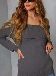 Milan Kiss Sweter w kolorze szarym rozmiar: M. Szare swetry klasyczne damskie Milan Kiss, m, ze splotem, bez kołnierzyka. Za 104.99 zł.