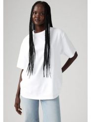 Levi's Koszulka w kolorze białym rozmiar: L. Białe bluzki damskie Levi's, l, bez wzorów, z bawełny, bez kołnierzyka, bez ramiączek. Za 92.86 zł.