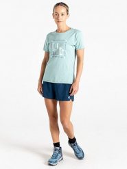 Dare 2b Koszulka funkcyjna "Tranquility III Tee" w kolorze błękitnym rozmiar: 42. Niebieskie koszulki damskie Dare 2b, bez wzorów, z bawełny, bez kołnierzyka, bez ramiączek. Za 61.46 zł.