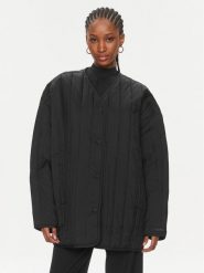 Calvin Klein Kurtka przejściowa Vertical K20K206766 Czarny Oversize. Czarne kurtki damskie Calvin Klein, l, bez wzorów, z syntetyku, bez kaptura. Za 579.99 zł.