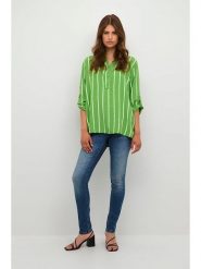 CULTURE Bluzka w kolorze zielonym rozmiar: M/L. Zielone bluzki damskie Culture, l, bez wzorów, z wiskozy, bez kołnierzyka, bez ramiączek. Za 61.60 zł.