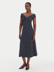 MICHAEL Michael Kors Sukienka codzienna MR683GLKA7 Granatowy Regular Fit. Niebieskie sukienki damskie MICHAEL Michael Kors, bez wzorów, z syntetyku, bez ramiączek. Za 769.99 zł.