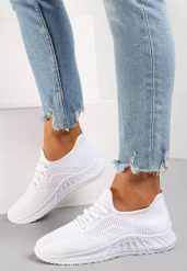 Białe Buty Sportowe Bemostom. Białe obuwie sportowe casual damskie Renee, z jeansu, na fitness i siłownię. Za 39.99 zł.