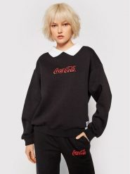 Local Heroes Bluza COCA-COLA Collar LHCCS008 Czarny Oversize. Czarne bluzy damskie Local Heroes, xs, bez wzorów, z bawełny, bez kaptura. Za 259.99 zł.