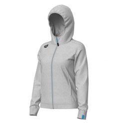 Bluza damska z kapturem Arena Team Panel. Szare bluzy damskie Arena, xs, bez wzorów, z polaru, z kapturem. Za 375.50 zł.