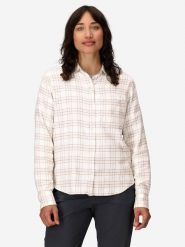 Marmot Flanelowa koszula funkcyjna "Stonepeak" w kolorze biało-beżowym rozmiar: XS. Białe koszule damskie Marmot, xs, bez wzorów, z materiału, sportowe, bez kołnierzyka, bez ramiączek. Za 130.99 zł.