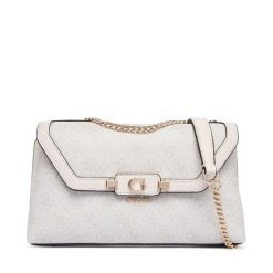 Torebka Guess. Białe listonoszki damskie Guess, z aplikacjami, bez dodatków. Za 584.99 zł.