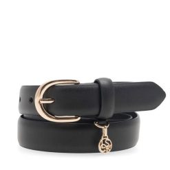 Pasek Damski Lasocki. Czarne paski damskie Lasocki, bez wzorów. Za 99.99 zł.