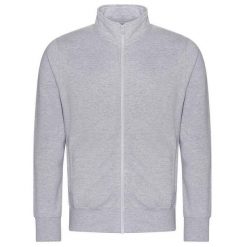 Kurtka Unisex Dla Dorosłych Campus Heather Z Pełnym Zamkiem Błyskawicznym. Szare kurtki damskie AWDIS, l, bez wzorów, bez kaptura. Za 188.99 zł.