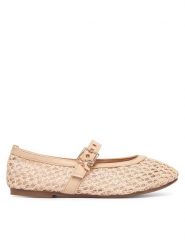 Patrizia Pepe Baleriny PPK325.02 Beżowy. Brązowe baleriny dziewczęce Patrizia Pepe, bez wzorów, z materiału, bez obcasa, bez zapięcia. Za 329.99 zł.
