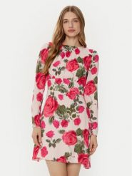 Guess Sukienka codzienna W5RK39 WGLC2 Różowy Regular Fit. Czerwone sukienki damskie Guess, z aplikacjami, z wiskozy, bez ramiączek. Za 469.99 zł.