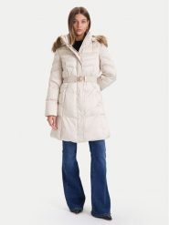Guess Płaszcz zimowy W5BL30 W2802 Écru Regular Fit. Płaszcze damskie Guess, na zimę, m, z aplikacjami, z syntetyku, bez kaptura. Za 1,299.00 zł.