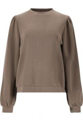 Bluza z rękawami balonowymi damska Athlecia Jillnana V2. Czarne bluzy damskie Athlecia, bez wzorów, z materiału, bez kaptura. Za 151.50 zł.