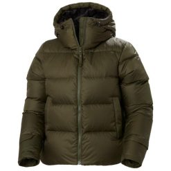 Damska kurtka puchowa Helly Hansen Essence. Zielone kurtki damskie Helly Hansen, bez wzorów, z puchu, bez kaptura. W wyprzedaży za 797.50 zł.