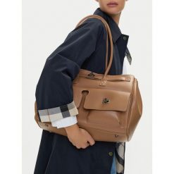 Torebka GINO ROSSI. Brązowe shopper bag Gino Rossi, bez dodatków. Za 399.99 zł.
