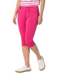 Timezone Rybaczki dżinsowe "Enya" w kolorze różowym rozmiar: W31. Różowe szorty damskie Timezone, z aplikacjami, ze skóry. Za 130.50 zł.