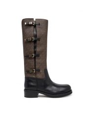 MICHAEL Michael Kors Kozaki Darrington 40F5DTFB7L Czarny. Czarne kozaki damskie MICHAEL Michael Kors, ze skóry, bez obcasa, na płaskiej podeszwie, bez zapięcia. Za 1,579.00 zł.