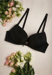 Czarny Biustonosz Full Cup z Koronką i Regulowanymi Ramiączkami Gicca. Czarne biustonosze Born2be, bez wzorów, z koronki. Za 29.99 zł.