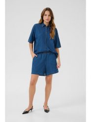 CULTURE Koszula dżinsowa w kolorze niebieskim rozmiar: M. Niebieskie koszule damskie Culture, m, bez wzorów, bez kołnierzyka, bez ramiączek. Za 86.99 zł.