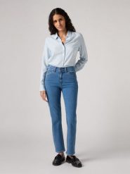 Levi's Dżinsy - Slim fit - w kolorze niebieskim rozmiar: W28/L32. Niebieskie jeansy damskie Levi's. Za 256.70 zł.