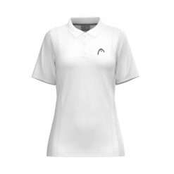 Damska koszulka polo Head Club 25 Tech. Białe koszulki damskie Head, xl, bez wzorów, bez kołnierzyka, bez ramiączek. W wyprzedaży za 189.00 zł.