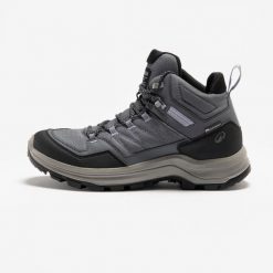 Buty turystyczne damskie Quechua MH100 wodoodporne. Brązowe obuwie trekkingowe damskie QUECHUA, z kauczuku, przed kolano, bez zapięcia. Za 269.99 zł.