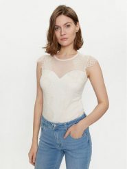 Rinascimento Body CFC0117443003 Écru Slim Fit. Body i gorsety Rinascimento, bez wzorów, z syntetyku. Za 189.99 zł.