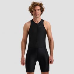Kombinezon na triatlon Rogelli FLORIDA. Czarne kombinezony damskie Rogelli, m, bez wzorów, sportowe, bez kołnierzyka, bez ramiączek. Za 210.00 zł.