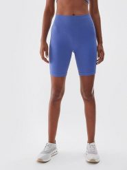 4F Szorty sportowe w kolorze niebieskim rozmiar: M/L. Niebieskie spodenki sportowe damskie 4F, l, bez wzorów, z materiału, z podwyższonym stanem, outdoorowe. Za 37.38 zł.