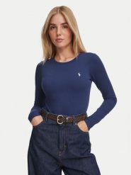 Polo Ralph Lauren Body 4P0490 Granatowy Slim Fit. Niebieskie body i gorsety Polo Ralph Lauren, bez wzorów, z bawełny. Za 494.99 zł.