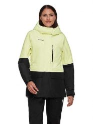 Mammut Kurtka narciarska "Fall Line HS" w kolorze żółtym rozmiar: S. Żółte kurtki sportowe damskie Mammut, m, bez wzorów, z syntetyku, bez kaptura. Za 1,224.95 zł.