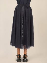 APART Spódnica w kolorze granatowym rozmiar: 38. Niebieskie spódnice damskie Apart, bez wzorów, z tiulu, maxi. Za 252.99 zł.