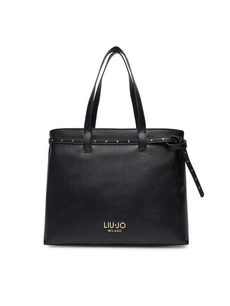 Liu Jo Torebka Ecs M Tote AF5135 E0058 Czarny. Czarne torebki klasyczne damskie Liu Jo, ze skóry, bez dodatków. Za 539.99 zł.