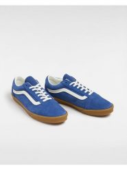 Vans Skórzane sneakersy w kolorze niebieskim rozmiar: 36. Niebieskie obuwie sportowe damskie Vans, bez zapięcia. Za 136.45 zł.