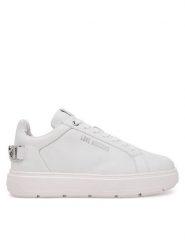 LOVE MOSCHINO Sneakersy JA15394G1MIA0100 Biały. Białe obuwie sportowe damskie Love Moschino, ze skóry, bez zapięcia. Za 499.99 zł.