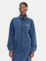 Reebok Bluza Polina RK25486CCW Niebieski Regular Fit. Niebieskie bluzy damskie Reebok, s, bez wzorów, z bawełny, bez kaptura. Za 319.99 zł.