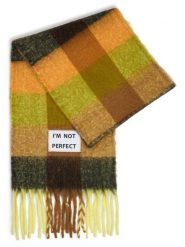 Verb To Do Damski tkany szalik Kobiety Sztuczne włókno zielony|pomarańczowy w kratkę, ONE SIZE. Brązowe szaliki damskie Verb To Do, z aplikacjami, z włókna. Za 249.95 zł.