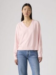 Levi's Sweter w kolorze jasnoróżowym rozmiar: M. Różowe swetry klasyczne damskie Levi's, m, bez kołnierzyka. Za 119.68 zł.
