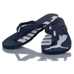 Klapki Japonki Dasmkie Puma Epic Flip V2. Niebieskie klapki damskie Puma, bez wzorów, bez obcasa, bez zapięcia. Za 95.90 zł.