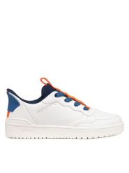 Geox Sneakersy J Washiba Fast In Boy J65NRA 05415 C0899 M Biały. Białe buty sportowe chłopięce Geox, ze skóry, bez zapięcia. Za 249.99 zł.