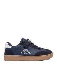 Kappa Sneakersy CEOWB-NF214809(CH) Granatowy. Niebieskie buty sportowe chłopięce Kappa, ze skóry, bez zapięcia. Za 99.99 zł.