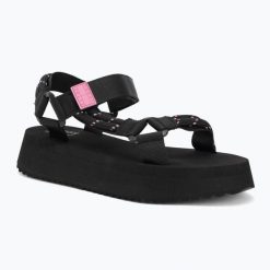 Sandały damskie Tommy Jeans Eva Rope. Czarne sandały damskie Teva, bez wzorów, z jeansu, bez obcasa, bez zapięcia. Za 249.99 zł.