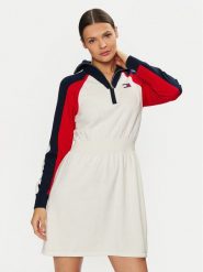 Tommy Jeans Sukienka codzienna DW0DW19467 Kolorowy Regular Fit. Sukienki damskie Tommy Jeans, bez wzorów, z bawełny, bez ramiączek. Za 379.99 zł.